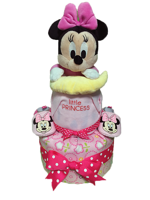 Little Princess Minnie Mouse Baby Gift Diaper Cakes Singapore 